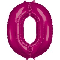   GLOBO 34" FOIL FORMA N0 FUCSIA