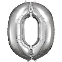   GLOBO 40" FOIL FORMA N0 PLATA