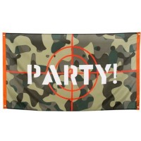 BANDERA CAMUFLAJE PARTY 150X90CM