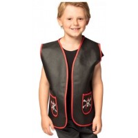 CHALECO 4A7AÑOS PIRATA NEGRO