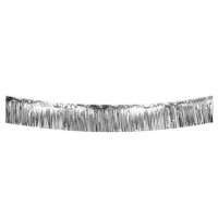 CORTINA FLECOS METAL PLATA 30CMX6MT