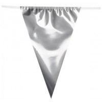   BANDERIN TRIANGULO GDE PLATA 10M