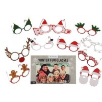 PACK 10 GAFAS NAVIDEÑAS CARTON
