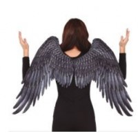 ALAS DE ANGEL NEGRAS 105X45CMS