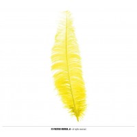    PLUMA AVESTRUZ AMARILLO 40CM