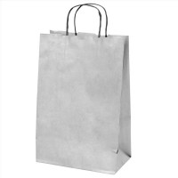   BOLSA 2 BOT KRAFT PLATA 18 10X39CM
