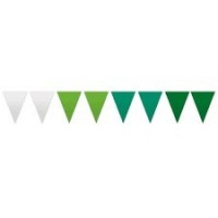 BANDERIN TRIANGULAR PAPEL VERDE 25MT