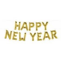 KIT GLOBOS 16" FOIL LETRAS HAPPY NEW YEA