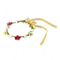 DIADEMA DE FLORES CON CINTA
