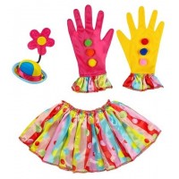 SET PAYASO MINI GORRO GUANTES CUELLO