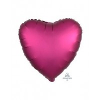 GLOBO 18" FOIL FORMA CORAZON BURDEO SATI