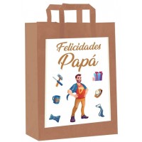 BOLSA KRAF FELICIDADES PAPA 24X18X8CM
