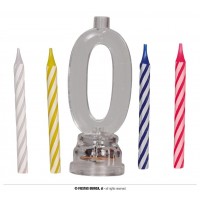 PORTAVELAS LED N0 C/4VELAS 13CM