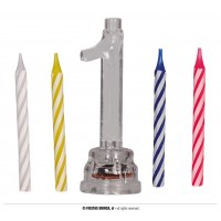 PORTAVELAS LED N1 C/4VELAS 13CM