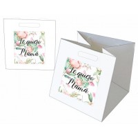 BOLSA BLANCA TE QUIERO MAMA 20CM  