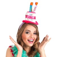 DIADEMA MINI SOMBRERO TARTA BITHDAY