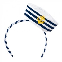 DIADEMA CON MINI SOMBRERO MARINERO