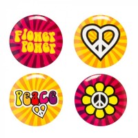 4 CHAPAS HIPPIE MOD SURT 3CM