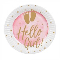   10 PLATOS CARTON HELLO GIRL 23CM