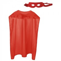  SET ADULTO CAPA ANTIFAZ  HEROE ROJO