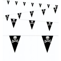 BANDERIN TRIANGULO PIRATA 6MT