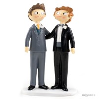 FIGURA NOVIOS CHICOS 21CM