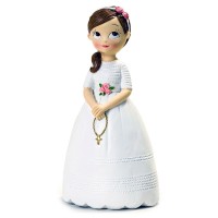 FIGURA NIÑA COMUNION ROSARIO 16,5CM