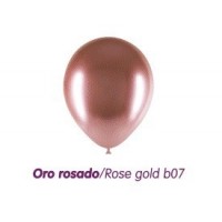   10 GLOBOS 112B07 BRILL ROSA ORO
