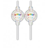   4 PAJITAS BIRTHDAY SERPENTINA 22CM