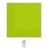   20 SERVILLETAS DECO VERDE 33CM