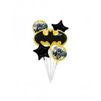   BOUQUET 5 GLOBOS FOIL BATMAN