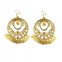  PAR PENDIENTES ORO CON MONEDAS