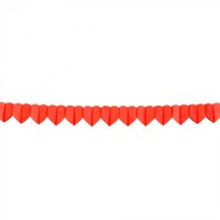   GUIRNALDA FORMA CORAZONES ROJOS 4MT