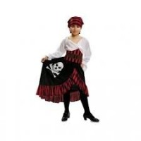 DISFRAZ 5A6AÑOS PIRATA FALDA CALAVERA