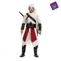 DISFRAZ 5A6AÑOS NINJA ASESINO BLANCO