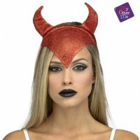-DIADEMA TOCADO CUERNOS DIABLO