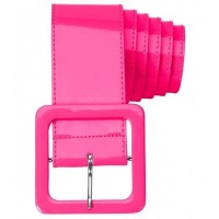   CINTURON VINILO ROSA FLUOR
