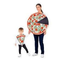  DISFRAZ UNISEX FAMILIA PIZZA PORCION