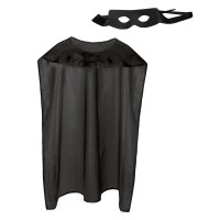 SET ADULTO CAPA ANTIFAZ HEROE NEGRO