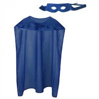   SET ADULTO CAPA ANTIFAZ HEROE AZUL