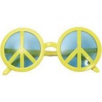   GAFAS SIMBOLO PAZ AMARILLA