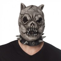 MASCARA CABEZA DE LATEX BULLDOG MALVADO
