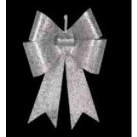   LAZO GLITTER PLATA 76CM