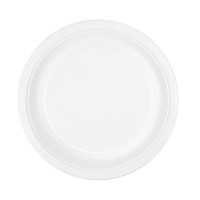   50PLATO CARTON BIO-LACAD BLANCO26CM