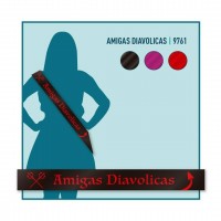 BANDA LETRA NEGRA AMIGAS DIAVOLICA SURT
