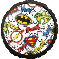 $D  GLOBO 18" FOIL LA LIGA JUSTICIA