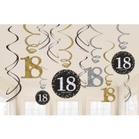 KIT 12 TIRAS ESPIRAL HAPPY BIRTHDAY 18