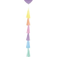 TIRA P/GLOBOS FLECOS MULTICOLOR 70CM