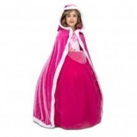 CAPA CON CAPUCHA TERCIOPELO ROSA