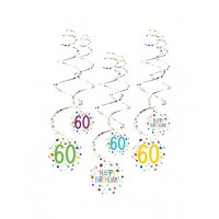 KIT 6 TIRAS ESPIRAL BIRTHADY CONFETI 60